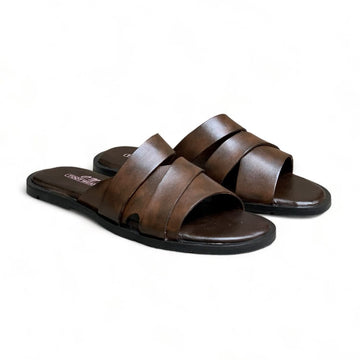 Handmade Leather Italic-Strap Chappal - 607