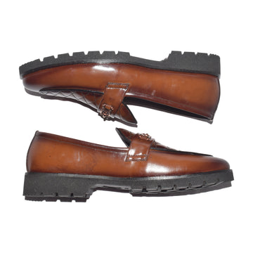 Tan Loafers with  Lug Sole-318