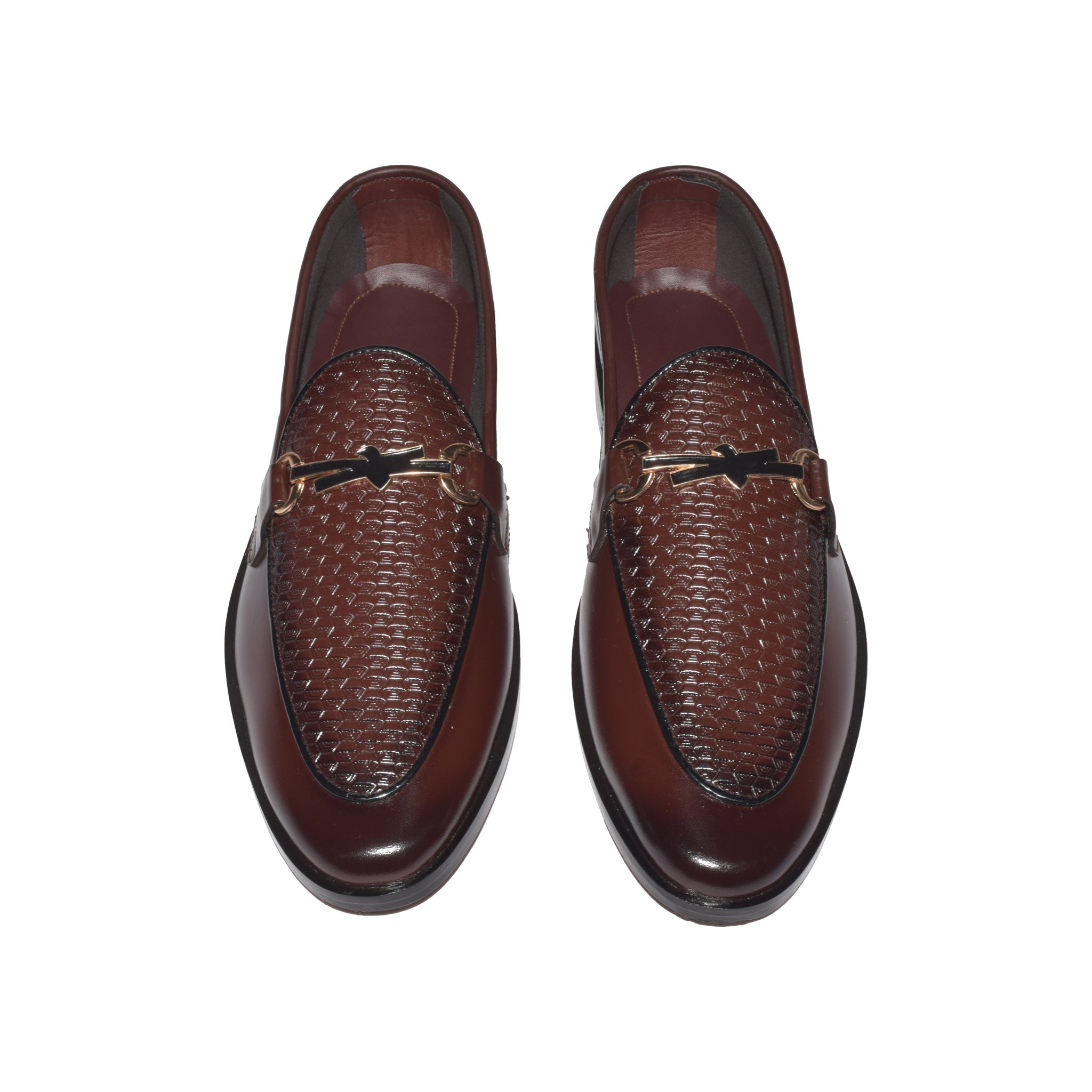 Oxford Maron Woven Horsebit Loafers -314