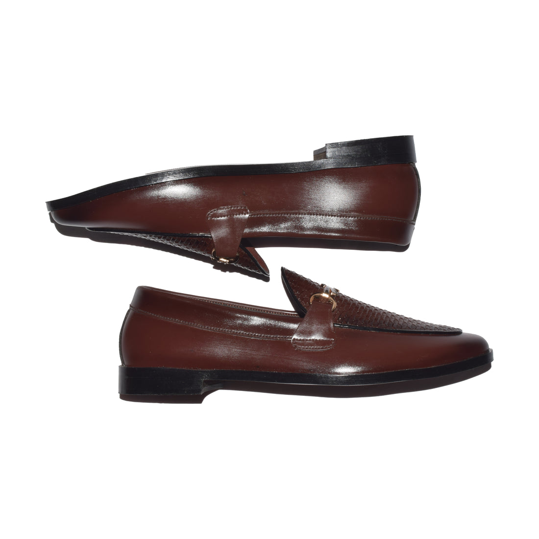 Oxford Maron Woven Horsebit Loafers -314