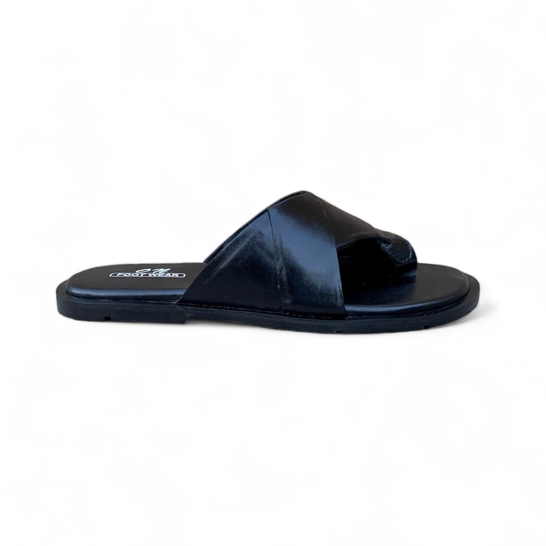 Handmade Black Criss Chappal - 603