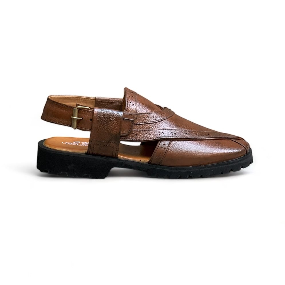 Handmade Brown Norozi (Peshawari) - 404