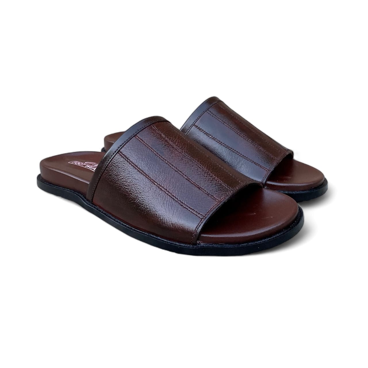 Handmade Brown Lining Chappal - 604